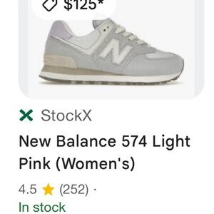 New Balance 574
Light Pink (Women's) like new